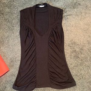 Black, sleeveless tank size small. Rampage